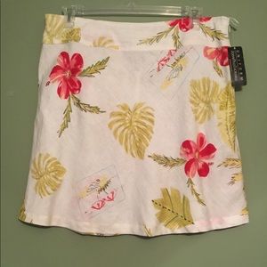 NWT Linen Mini Skirt by John Paul Richard Size 16